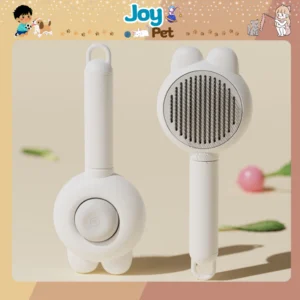 Lược chải lông thú cưng màu trắng sữa không bám bẩn Lược chải lông thú cưng màu trắng sữa không bám bẩn