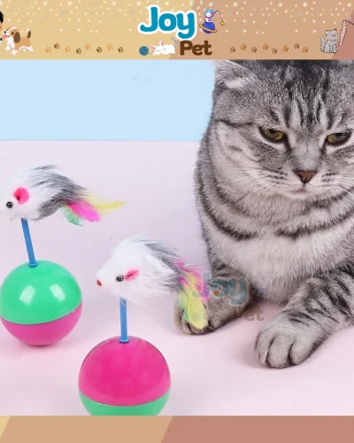Đồ chơi bóng chuột lật đật cho mèo giá rẻ, bền đẹp
